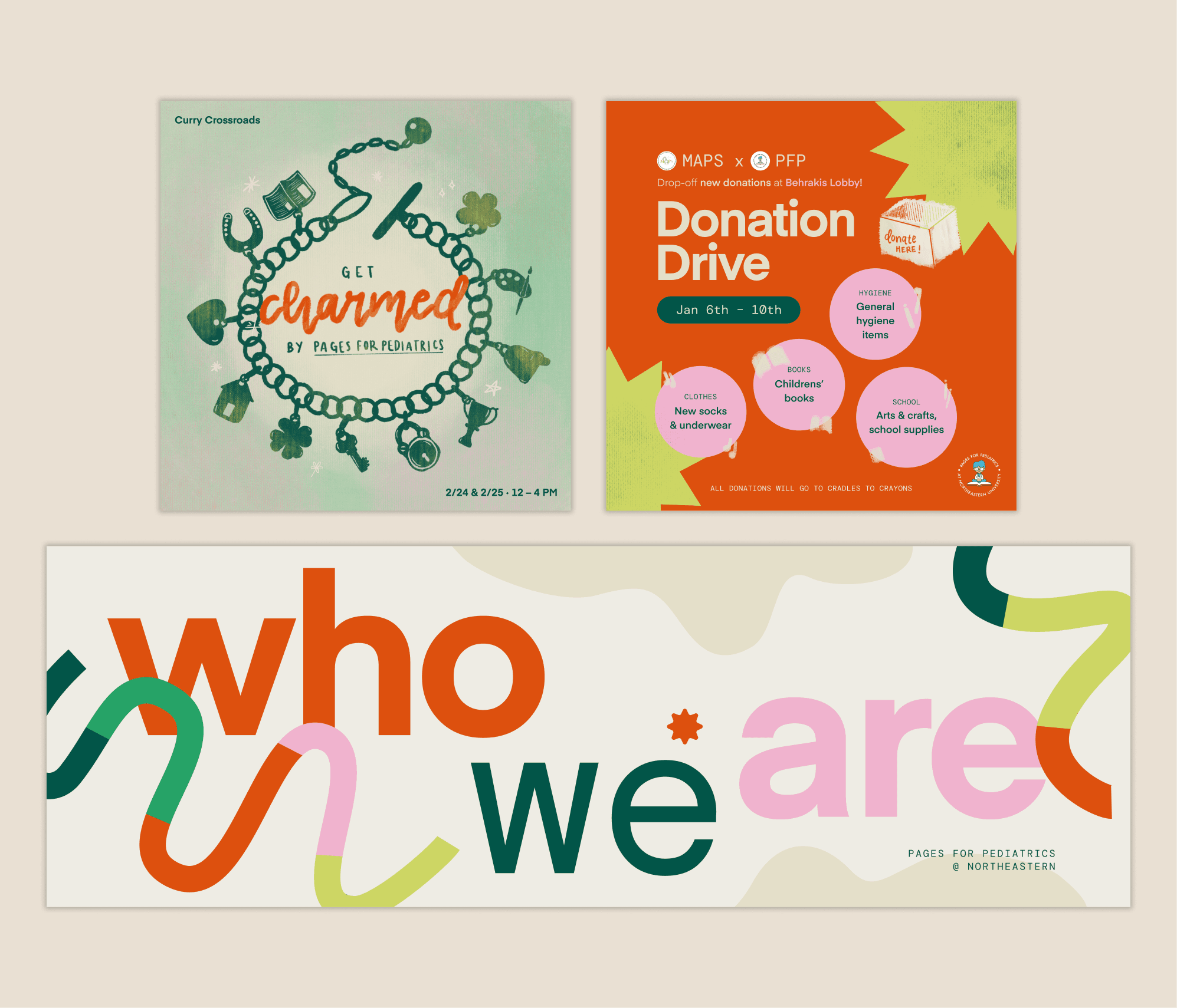 Pages for Pediatrics marketing materials showcase